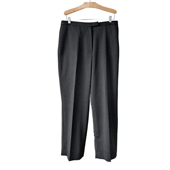 TAHARI 2-Piece Pant Suit Size Charcoal Gray 10 Petite Wool Blend - Picture 8 of 11